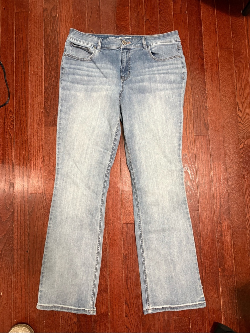 Maurices Light Blue Flare Jeans - Wide Leg